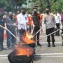 Polres Metro Bekasi Musnahkan Sabu 4,4 Kg dan 6,5 Kg Ganja Jelang Akhir Tahun