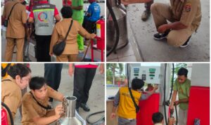 Jelang Hari Raya Dan Tahun Baru DPPTK Kabupaten Ngawi Uji Tera SPBU