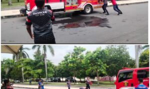 Persiapan Lomba di Migas Cepu pemadam Kebakaran Ngawi Gelar Pelatihan