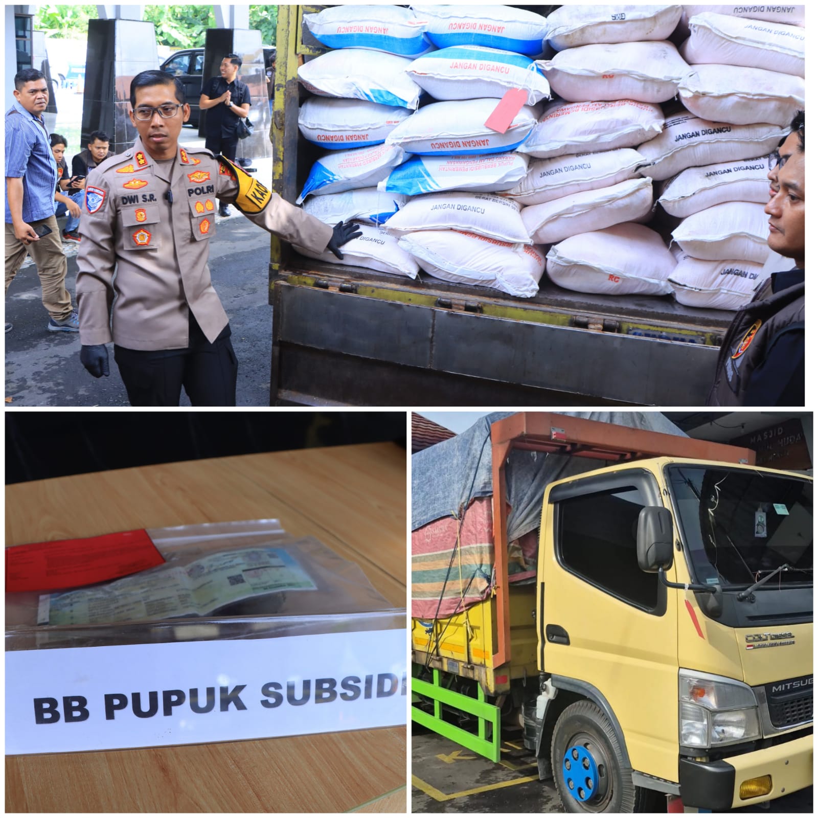 Polres Ngawi Ungkap Kasus 7 Ton Pupuk Bersubsidi Ilegal
