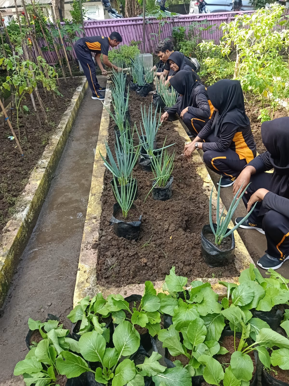 Dukung Ketahanan Pangan, Polres Ngawi Manfaatkan Pekarangan